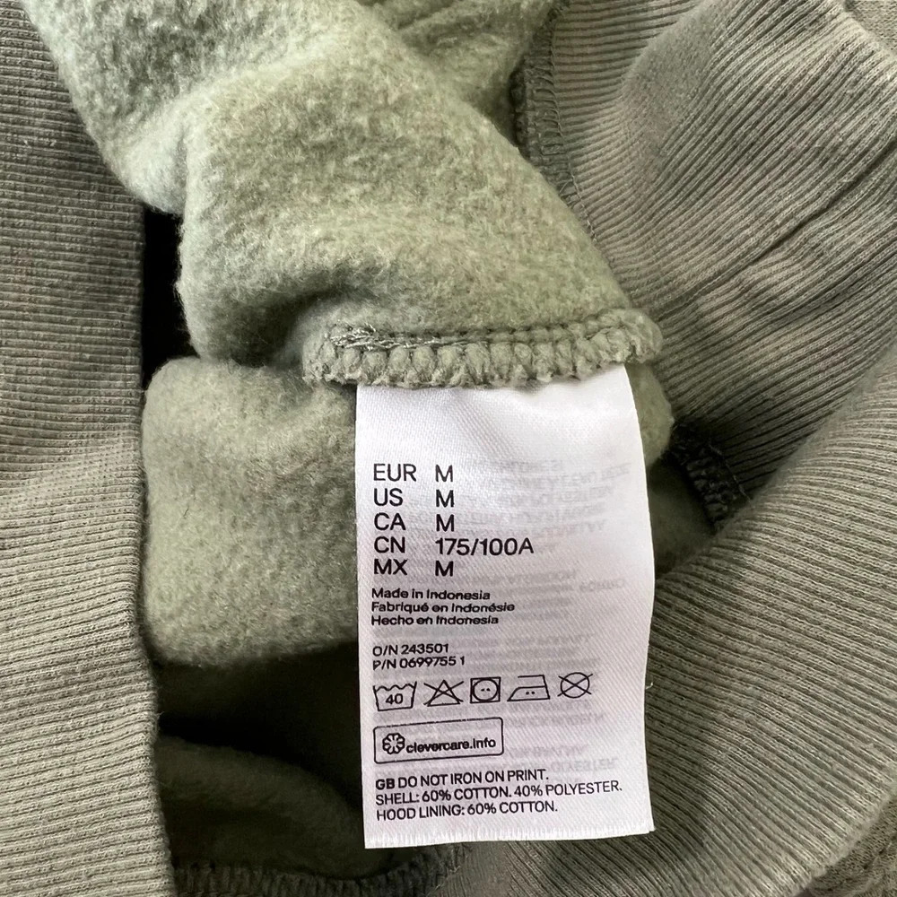 H&M men’s Hoodie Size M - Picture 8 of 8